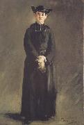 Edouard Manet Portrait de l'abbe Hurel (mk40) oil painting reproduction